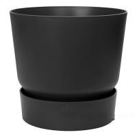 Кашпо Greenville Living black round, D47хH44см