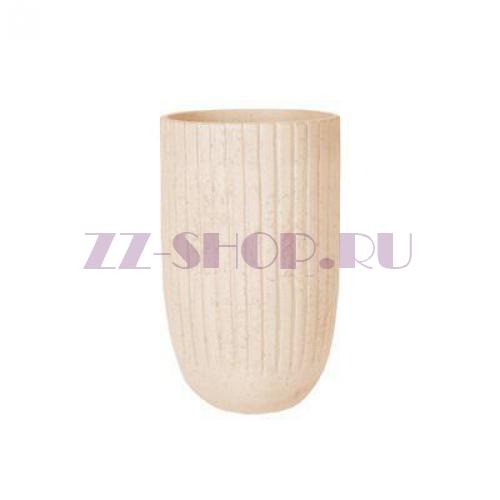 Кашпо Nieuwkoop Polystone Lourdee Cylinder, цвет натуральный