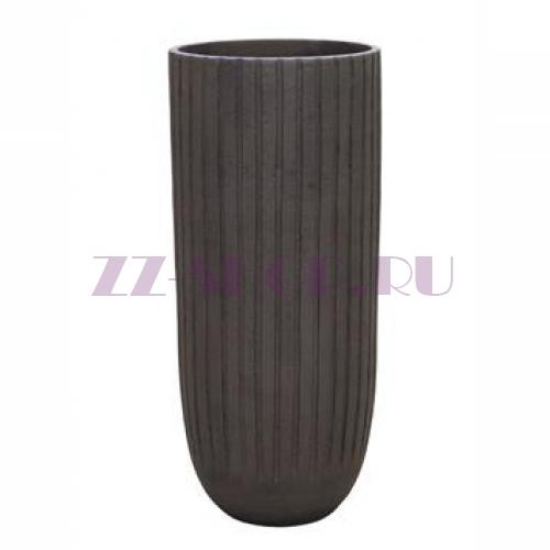 Кашпо Nieuwkoop Polystone Lourdee Cylinder, цвет коричневый