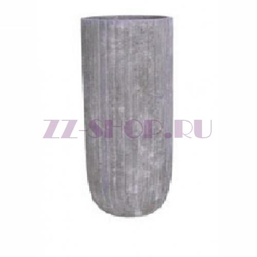 Кашпо Nieuwkoop Polystone Lourdee Cylinder, цвет серая лава